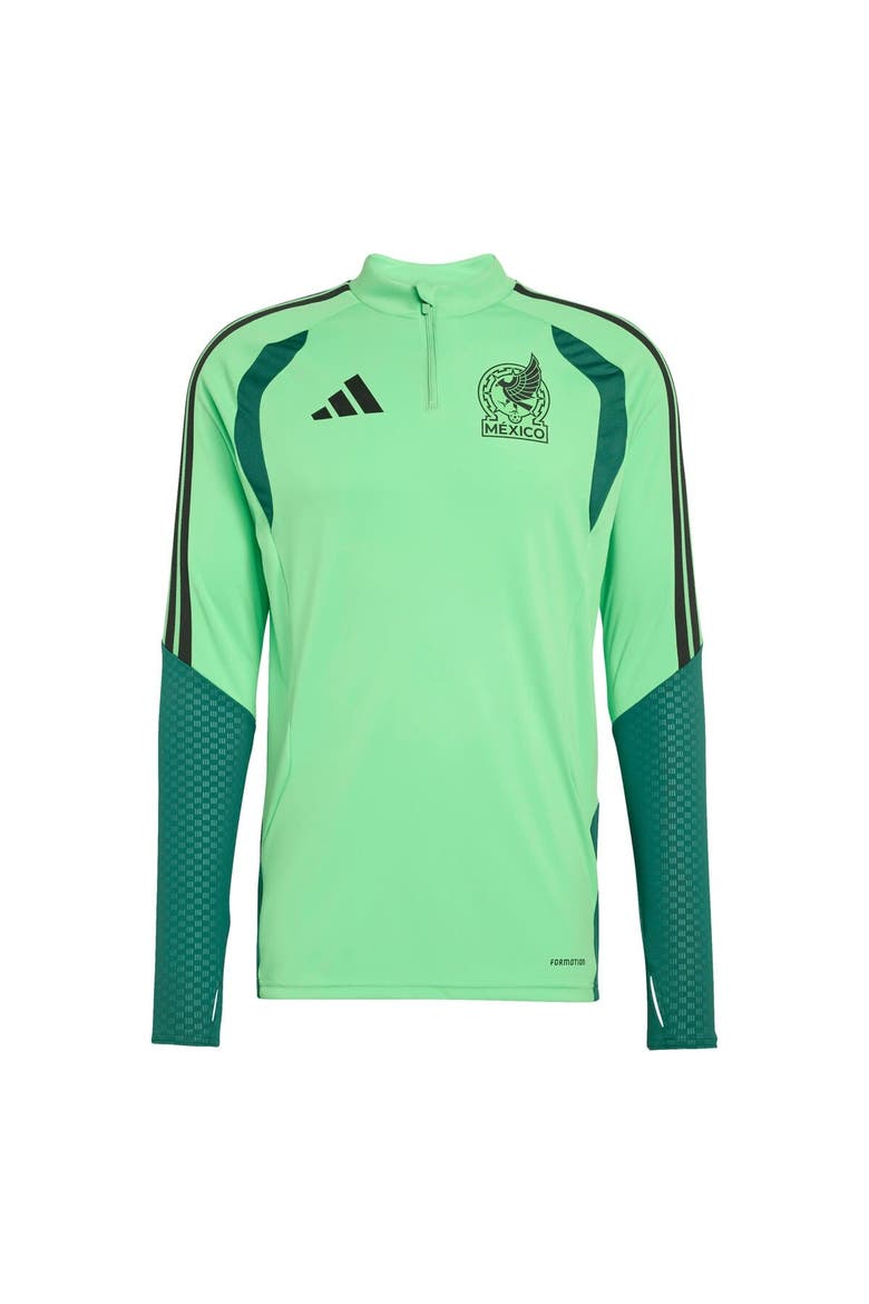 Men's adidas  Green Mexico National Team FIFA x World Cup 2026 Tiro Quarter-Zip Training Top, Main, color, Green