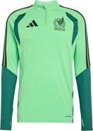 adidas Men's adidas  Green Mexico National Team FIFA x World Cup 2026 Tiro Quarter-Zip Training Top