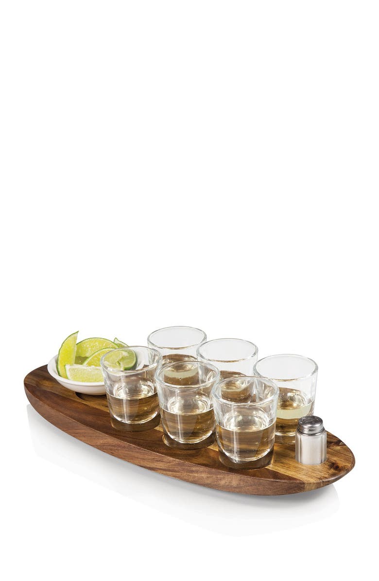 Legacy a Picnic Time Brand LEGACY Cantinero Shot Glass Serving Set, Main, color,