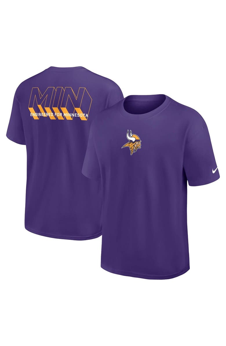 Nike Men's Nike Purple Minnesota Vikings Dominate The Game Essential Max90 T-Shirt, Alternate, color, Purple