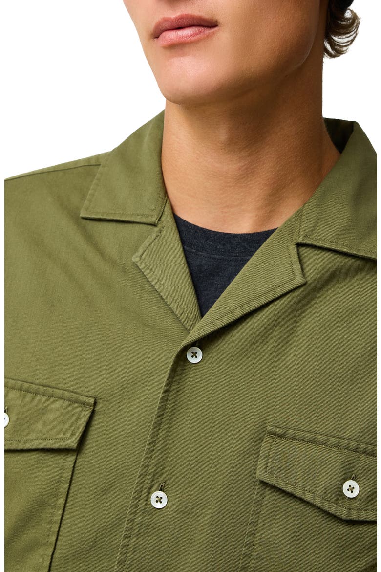 Salt Lake Cotton Camp Shirt, Alternate, color, MOSS