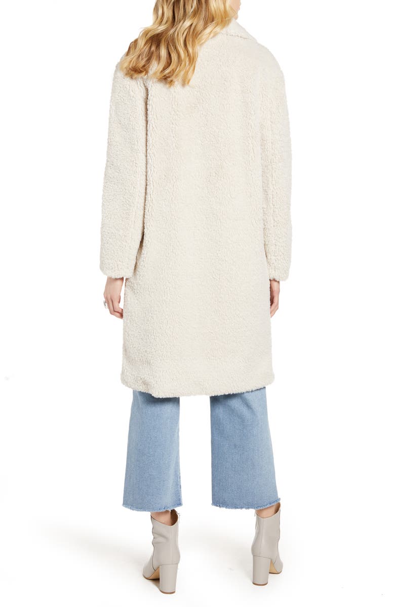 Halogen<sup>®</sup> Patch Pocket Teddy Coat, Alternate, color,