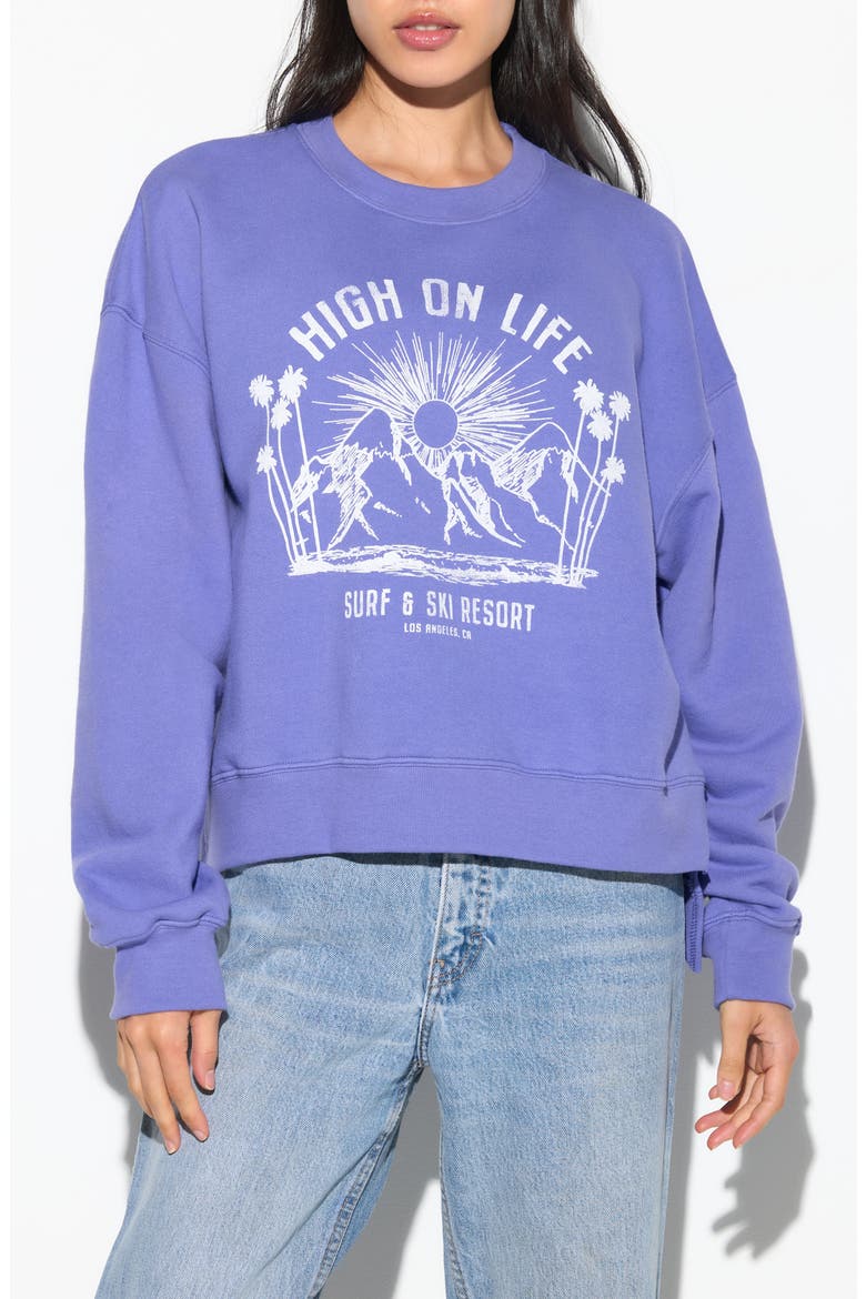 Surf N' Ski Bex Cotton Graphic Sweatshirt, Main, color, ASTRAL BLUE