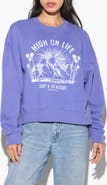 Spiritual Gangster Surf N' Ski Bex Cotton Graphic Sweatshirt