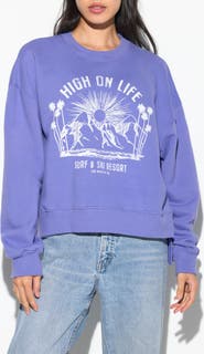 Spiritual Gangster Surf N' Ski Bex Cotton Graphic Sweatshirt