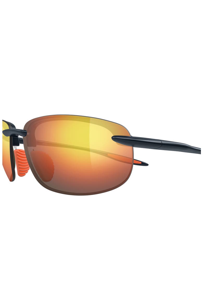 Hookipa Ultra 63mm PolarizedPlus2® Oval Sunglasses, Alternate, color, DARK BLUE / ORANGE