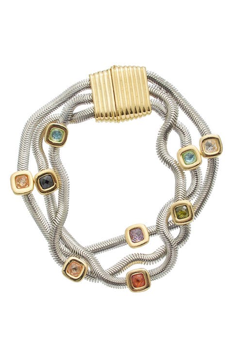 Multi Strand Snake Chain Bracelet