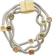 Juvell Multi Strand Snake Chain Bracelet