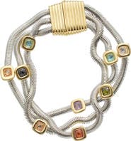 Juvell Multi Strand Snake Chain Bracelet