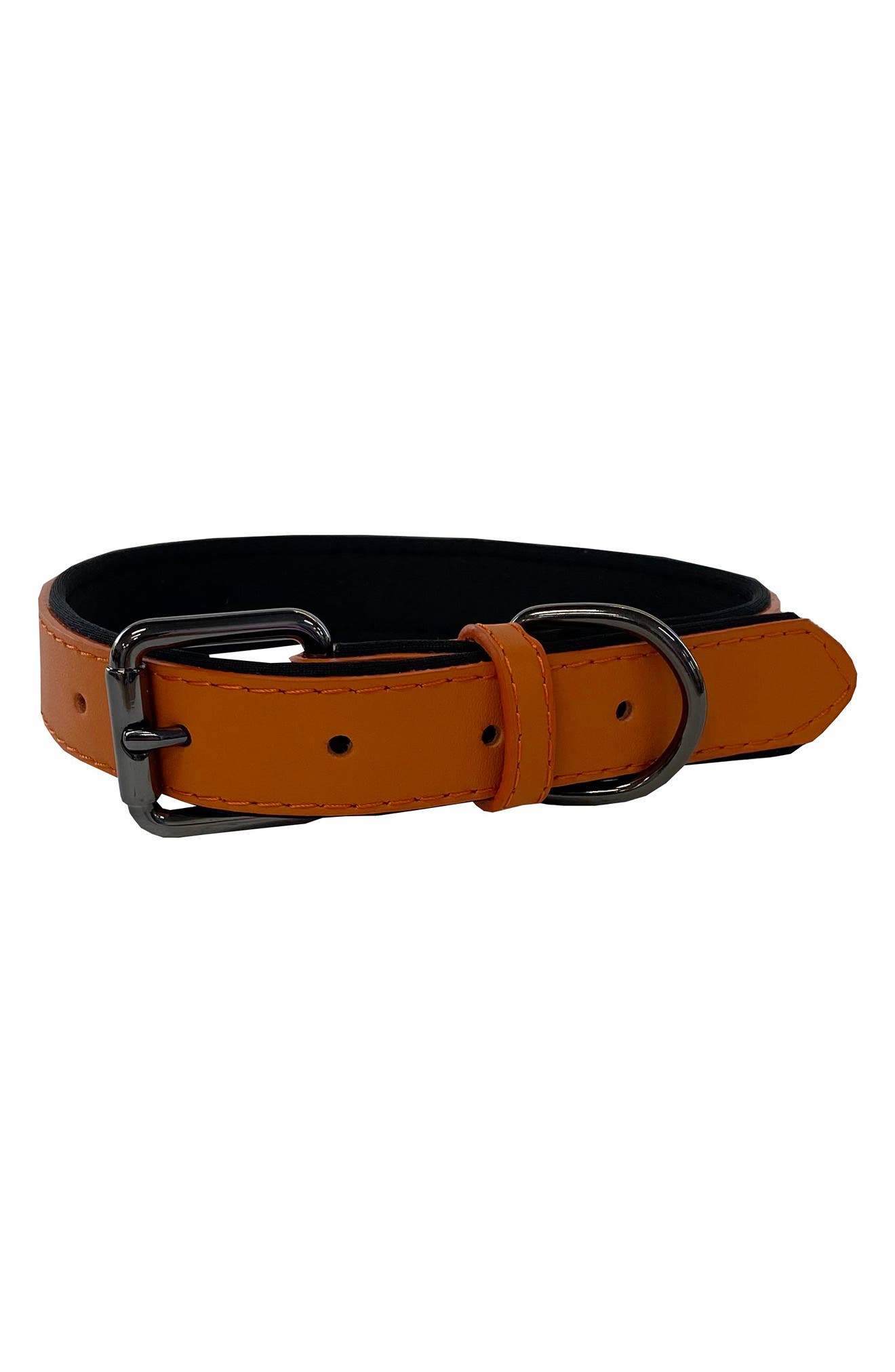 DOGS OF GLAMOUR Atelier Luxury Orange Dog Collar | Nordstromrack