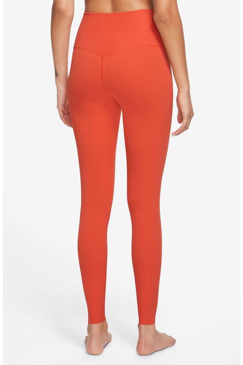 Zenvy Gentle-Support High-Waisted 7/8 Leggings, Alternate, color, 633 PICRED/BLACK