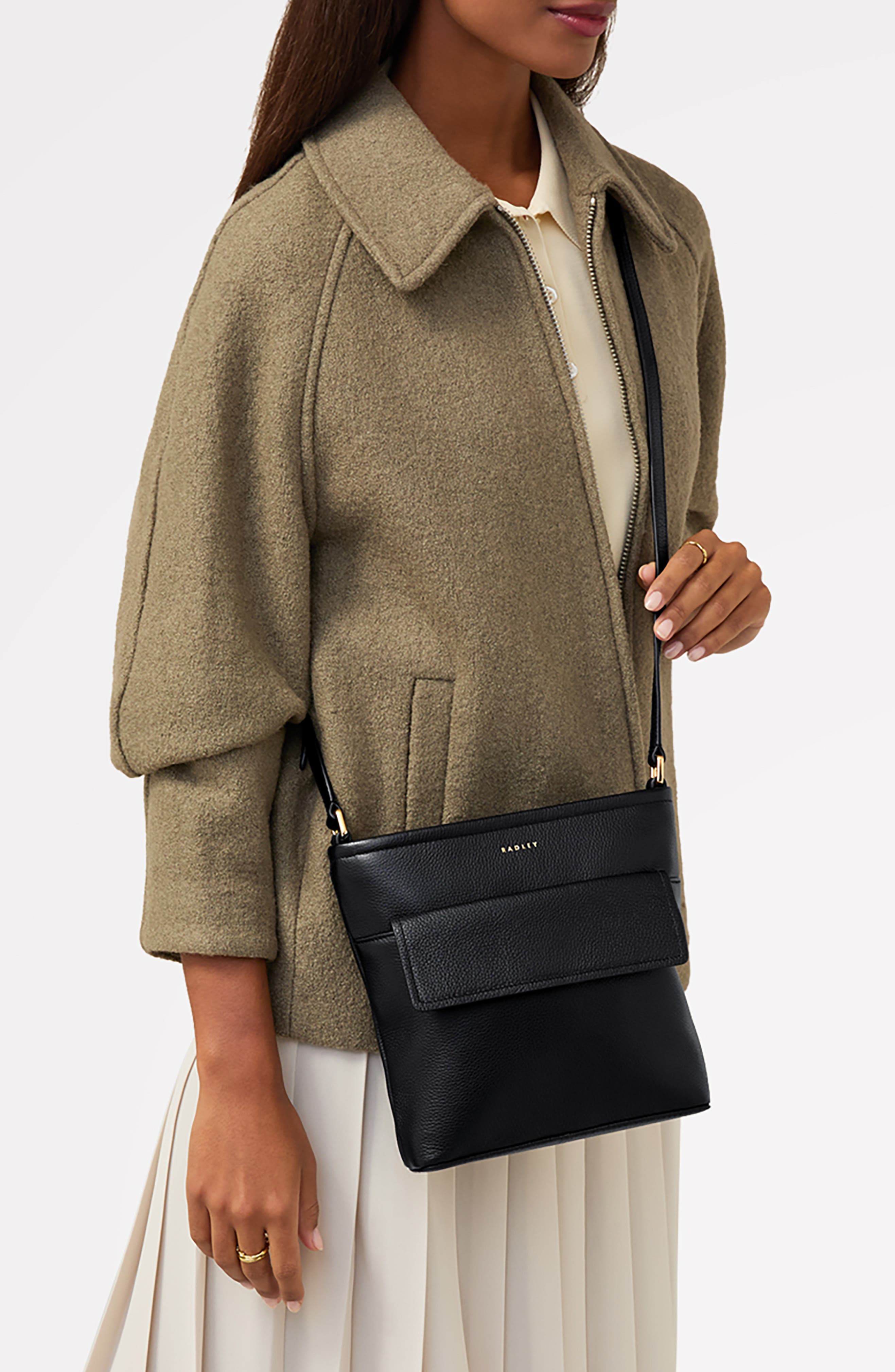 Radley Brompton Crescent Small Crossbody Bag, Alternate, color, Black