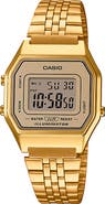 CASIO Vintage LA680WGA-9VT Digital Bracelet Watch, 33.5mm × 28.6mm