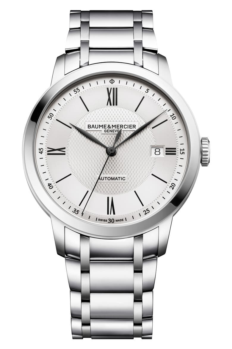 Classima Bracelet Watch, 40mm, Main, color, SILVER