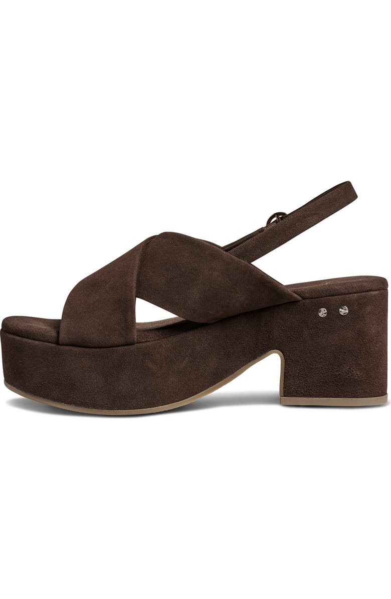Beek Dunlin Platform Slingback Sandal, Alternate, color, Coffee