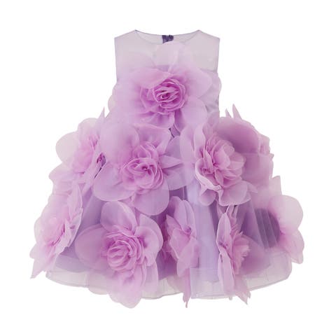 Floral Blooming Flowers Dress (Toddler & Little Kid)