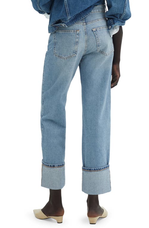 Mango Cuff Wide Leg Jeans