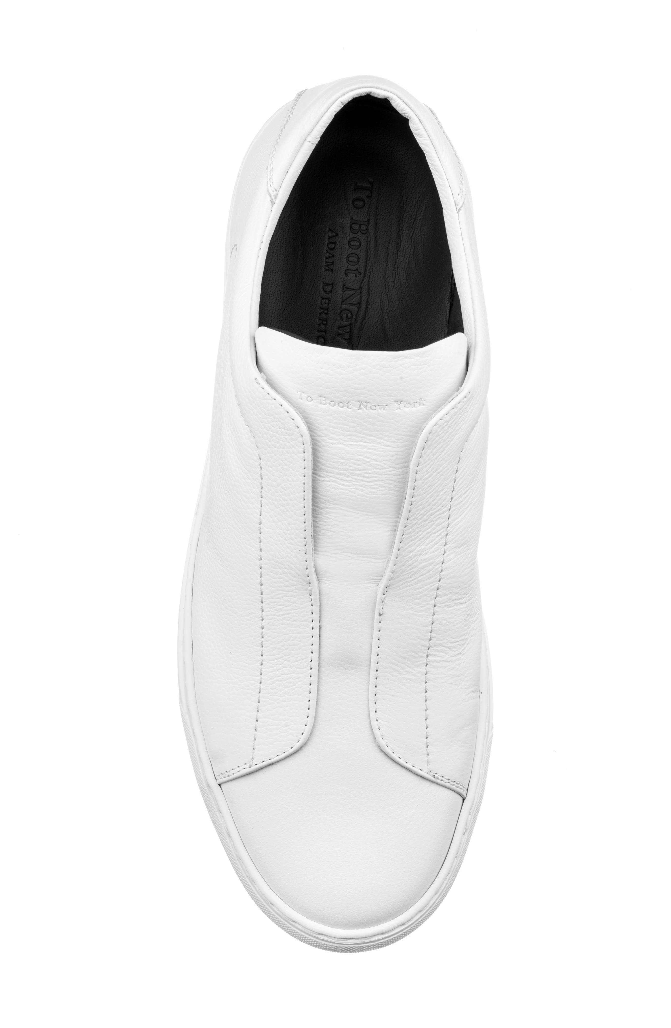 TO BOOT NEW YORK Cale Laceless Low Top Sneaker, Alternate, color, White