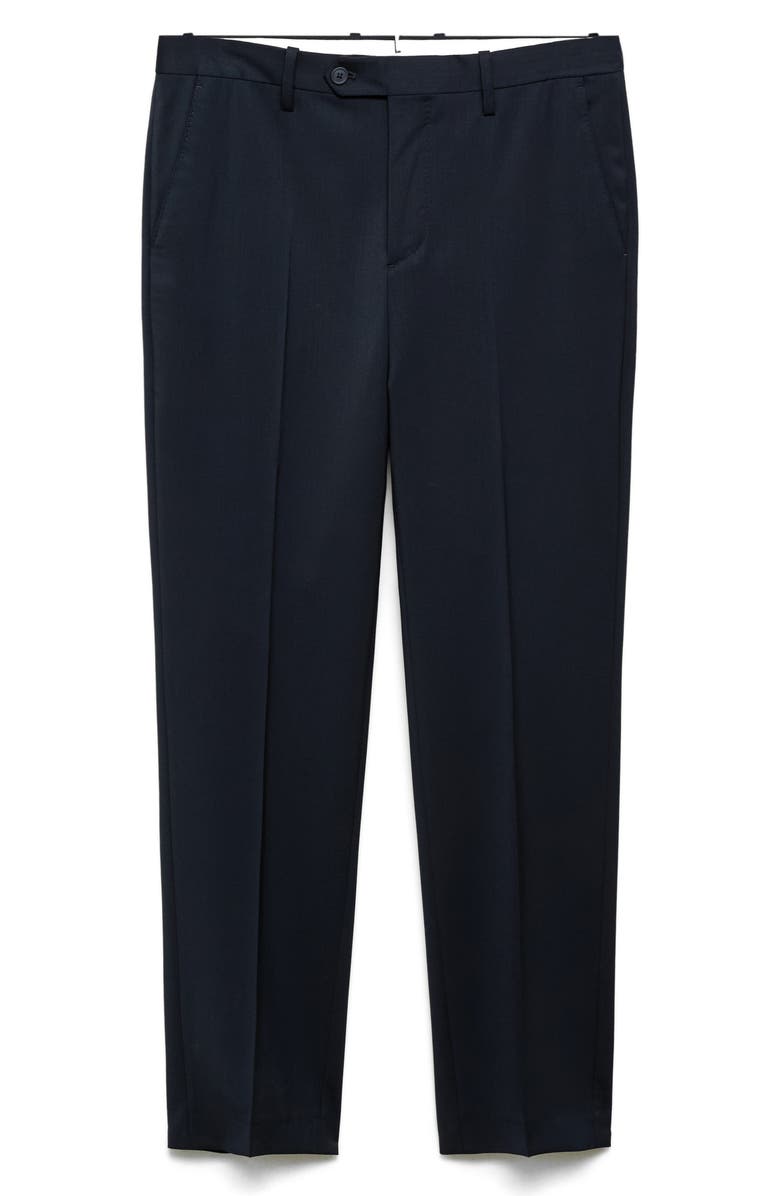 MANGO Wool Suit Pants, Alternate, color, Blue