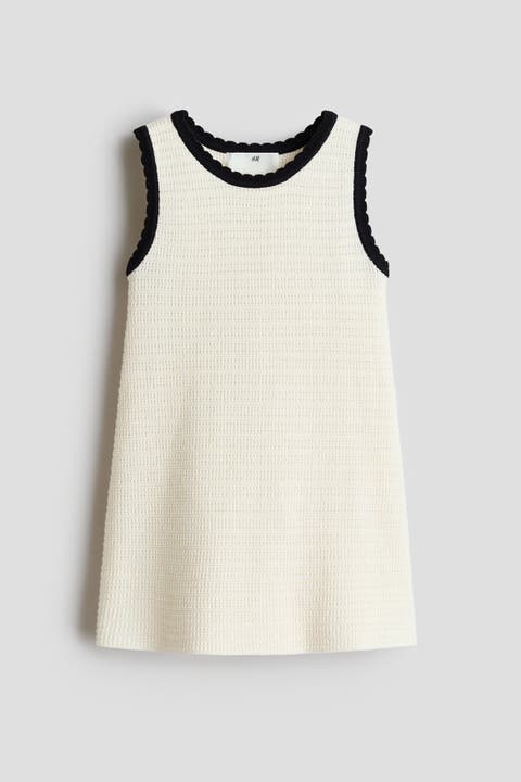 Textured cotton dress