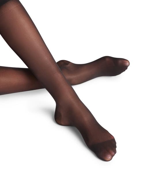 Falke Vitalize 20 Denier Sheer Compression Socks In Black