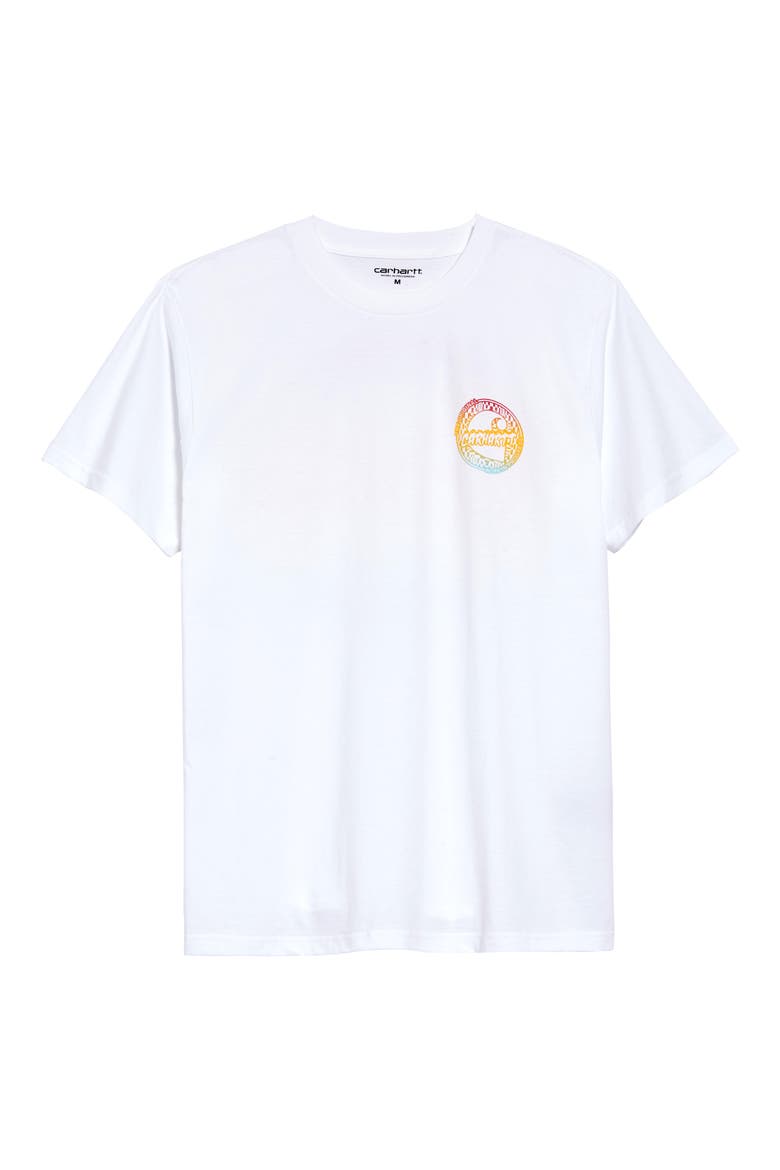 Flame Graphic Tee, Main, color, WHITE