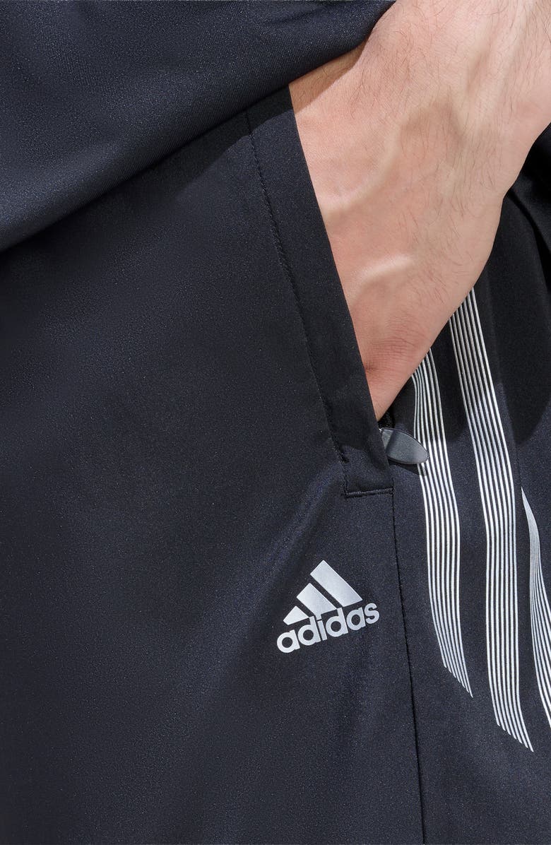 adidas Lightweight Regular Fit Drawstring Shorts, Alternate, color, Black