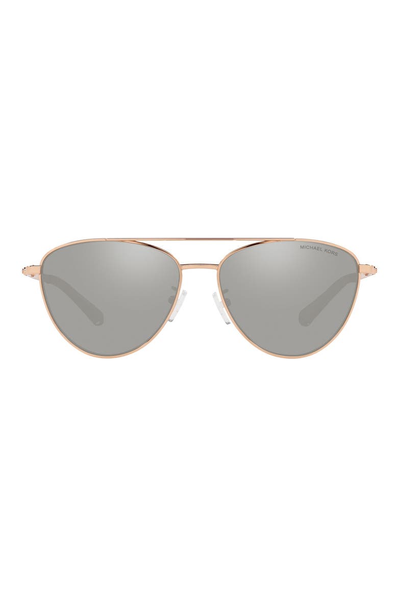 58mm Mirrored Aviator Sunglasses, Main, color, CREW BLUE / CREW BLUE MIRROR