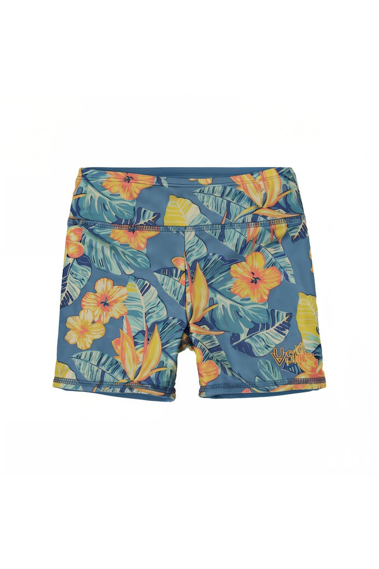 Reversible Active Swim Shorts, Main, color, Maui Hibiscus/Baltic
