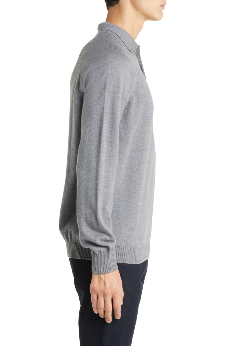 PEREGRINE Beauford Long Sleeve Wool Polo Sweater, Alternate, color,
