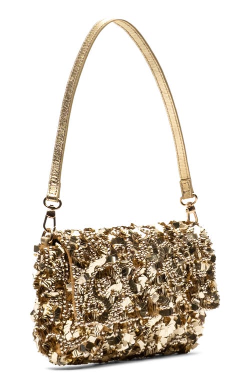 Frances Valentine Stardust Sequin Bag In Gold