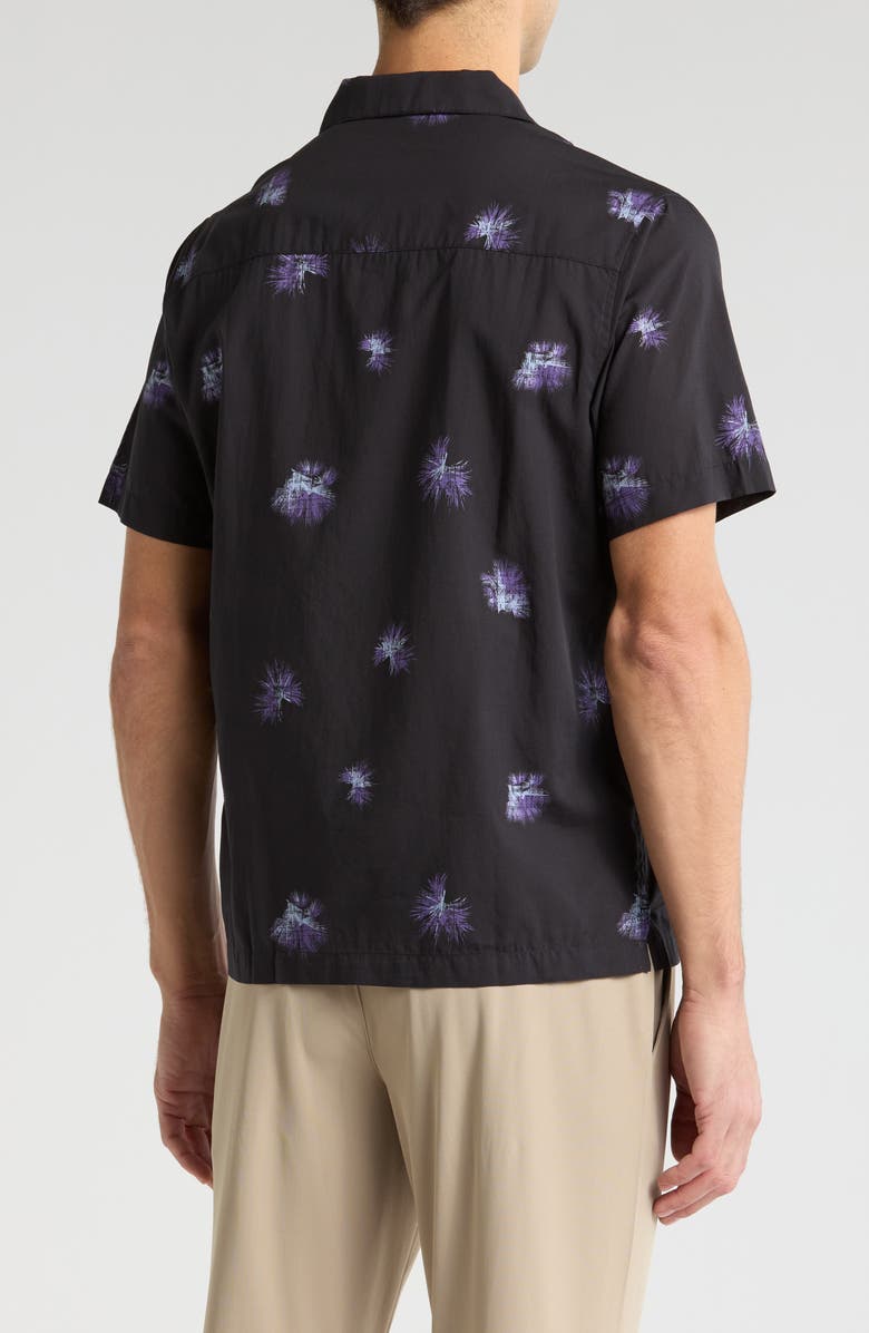 TravisMathew Casino Holiday Camp Shirt, Alternate, color, Black