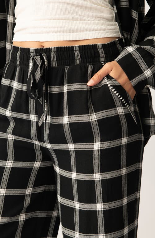 Shop Pj Salvage Cozy & Chic Pajama Pants In Black