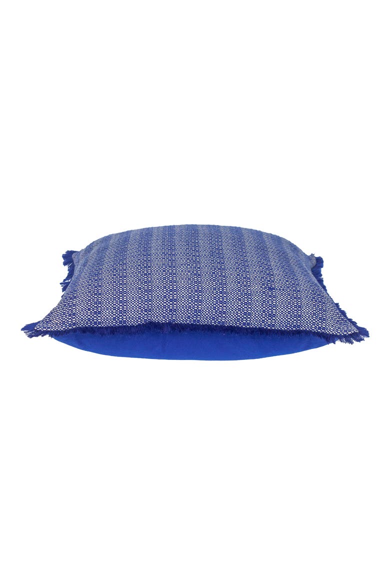 Cross Weave Square Accent Pillow, Alternate, color, BLUE