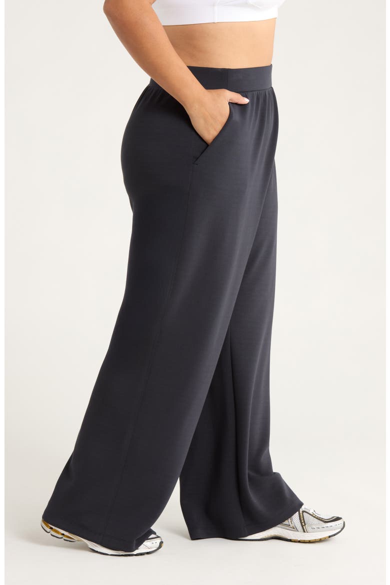 Ultrasoft Knit Straight Leg Pants, Alternate, color, BLACK