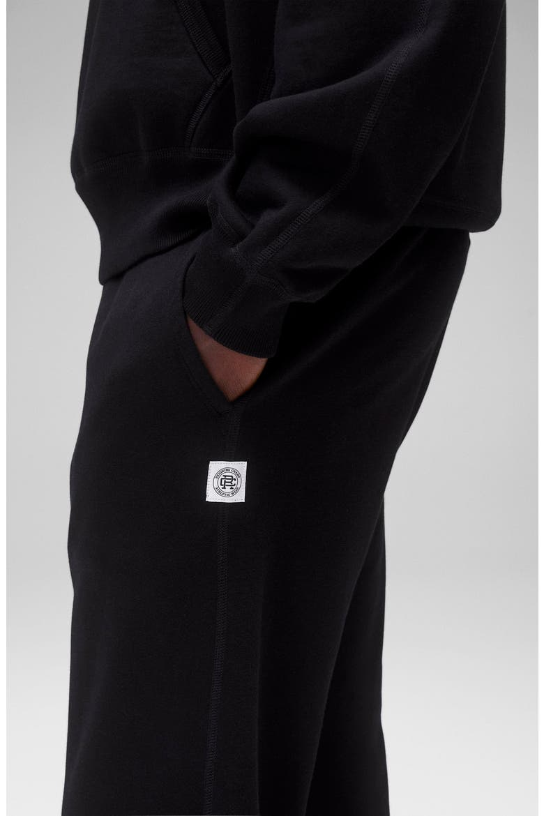 Midweight Terry Standard Sweatpants, Alternate, color, BLACK