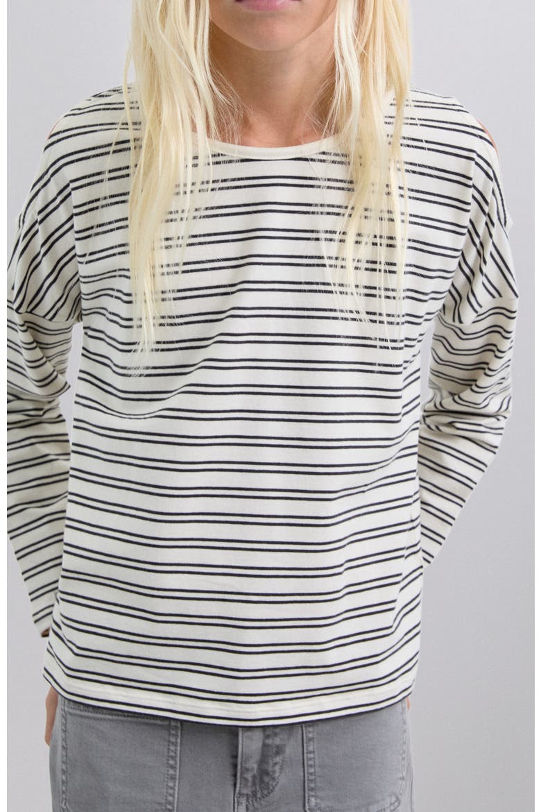 Cutoutlstee Girls, Alternate, color, Anthracitestripes