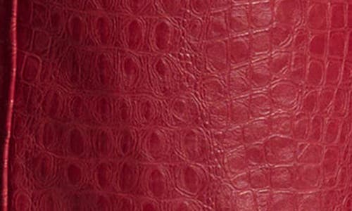 Naked Wardrobe The Crocodile Faux Leather Joggers In Cabernet