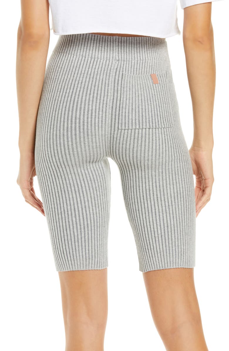 Lunya Rib Cozy Cotton Blend Bike Shorts, Alternate, color, 