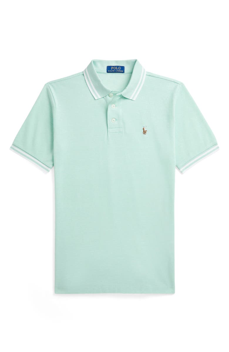 Polo Ralph Lauren Kids' Tipped Cotton Piqué Polo, Main, color, 