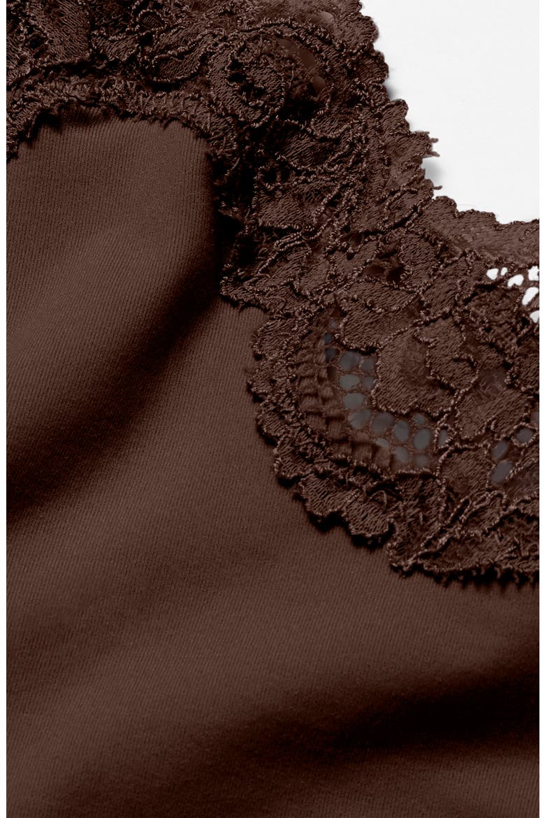 Fits Everybody Lace Triangle Camisole, Alternate, color, ESPRESSO