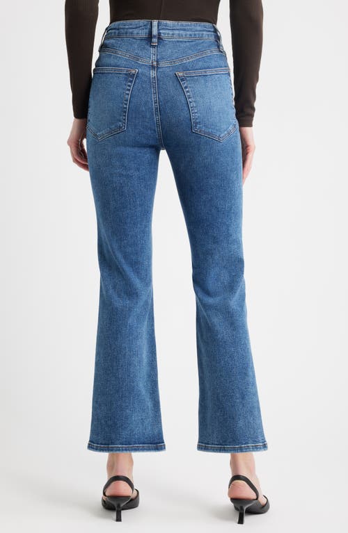 Frame The Reboot High Waist Crop Flare Jeans In Blue