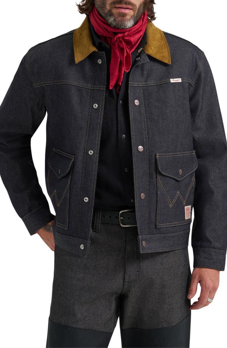 Wrangler Filson X Wrangler Two-Tone Denim Work Jacket, Main, color, Indigo