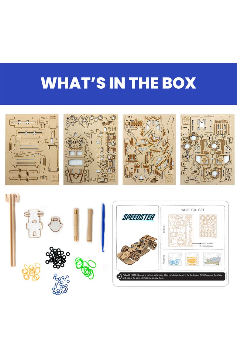 Smartivity Stem Wheels Speedster Race Car Toy, Alternate, color, Multicolored