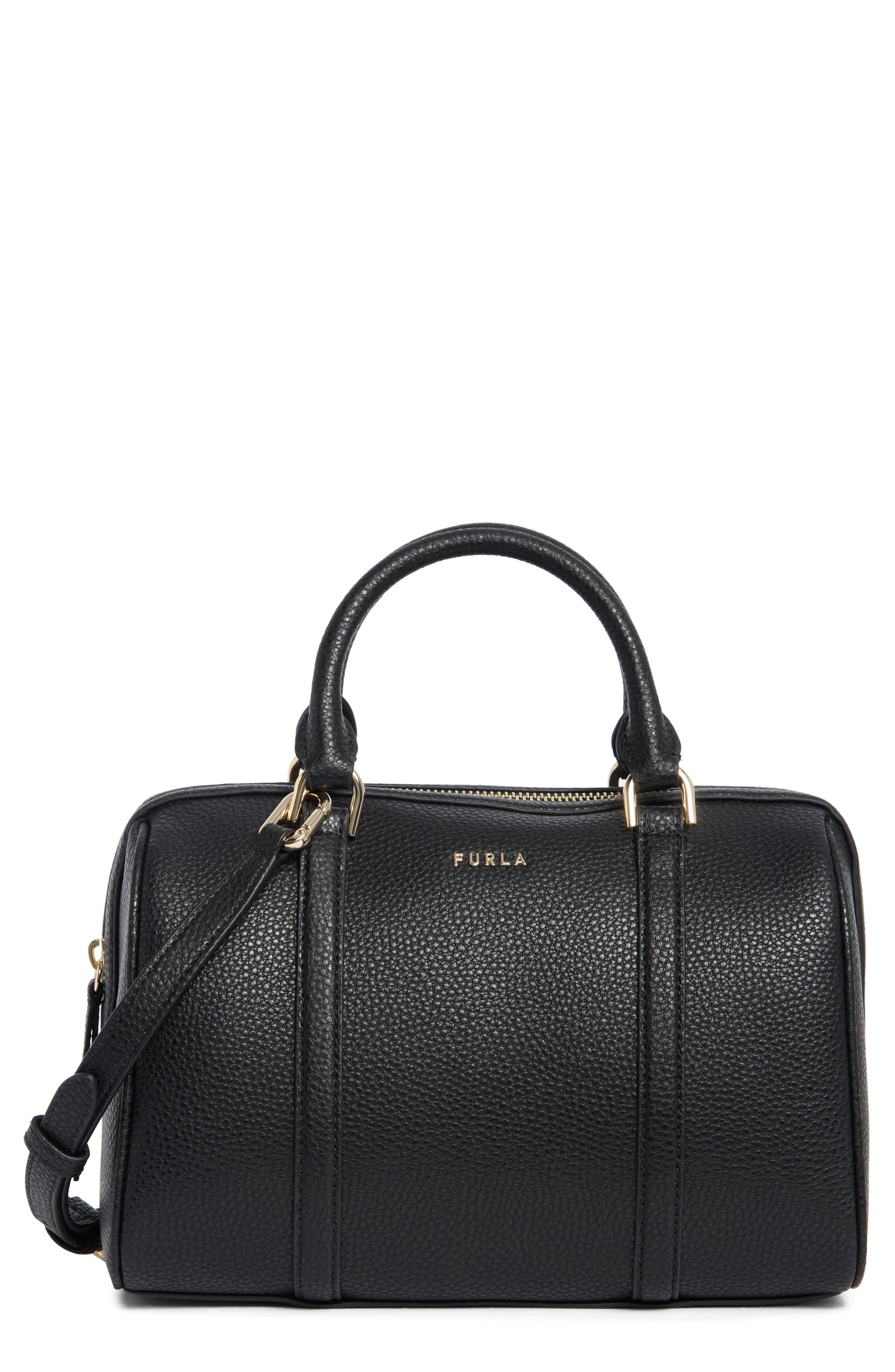 Furla Mia Lissa Small Leather Boston Bag