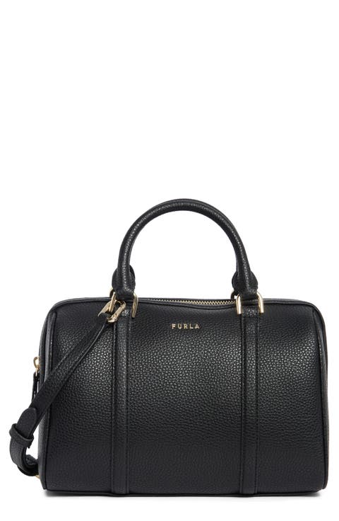 Mia Lissa Small Leather Boston Bag