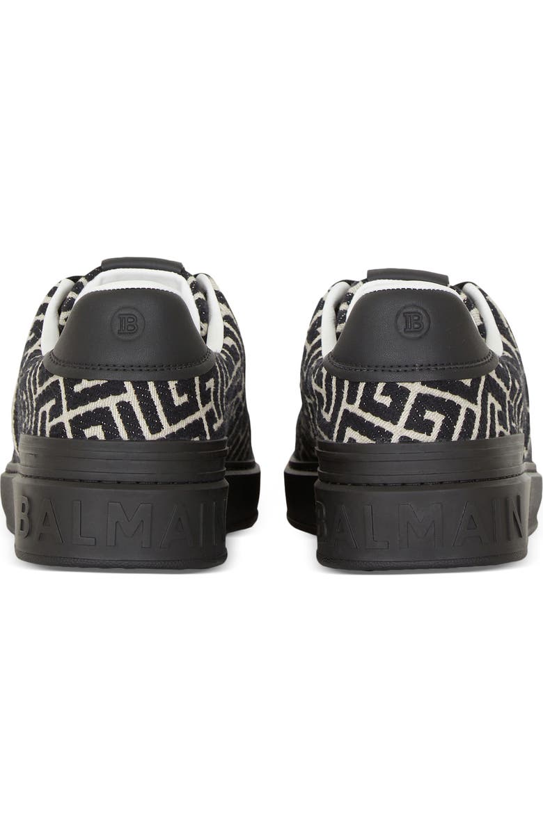 Balmain B Court Monogram Jacquard Low Top Sneaker, Alternate, color,
