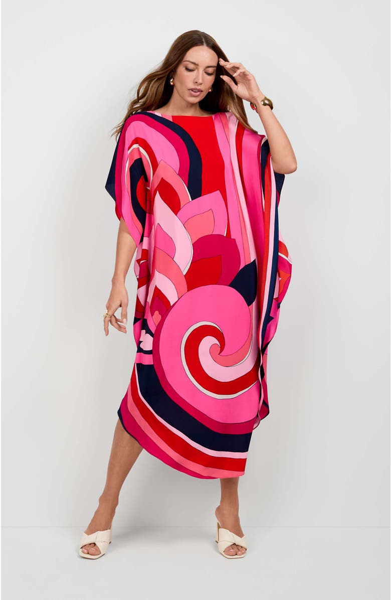 Trina Turk Jalani Maxi Caftan Dress, Alternate, color,