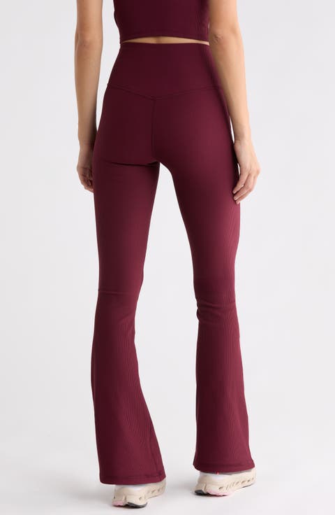 Madison Chill Tech Rib Crossover High Waist Flare Leggings