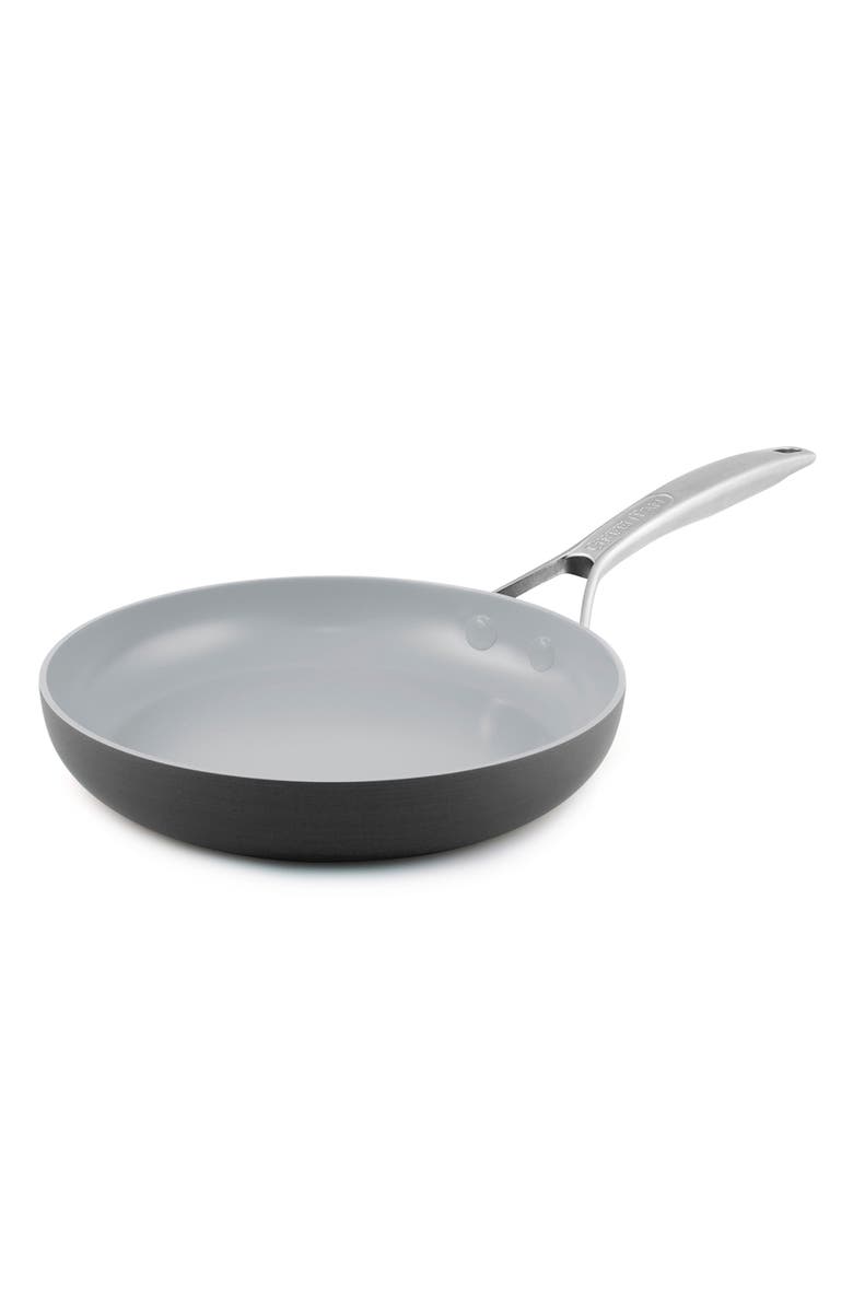 GreenPan Paris 8-Inch Anodized Aluminum Ceramic Nonstick Frying Pan, Main, color, Grey